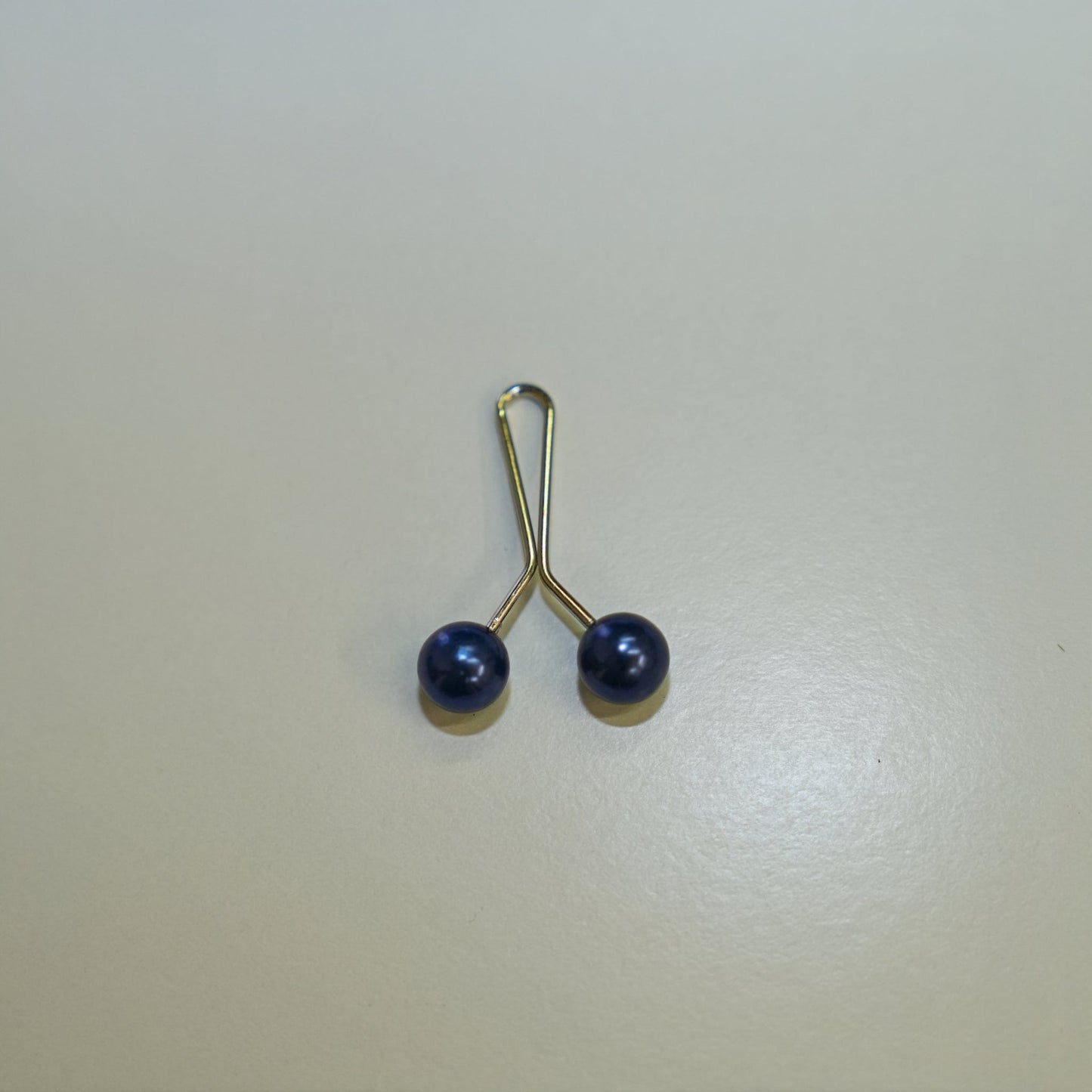 Blauw Hijab clip parel
