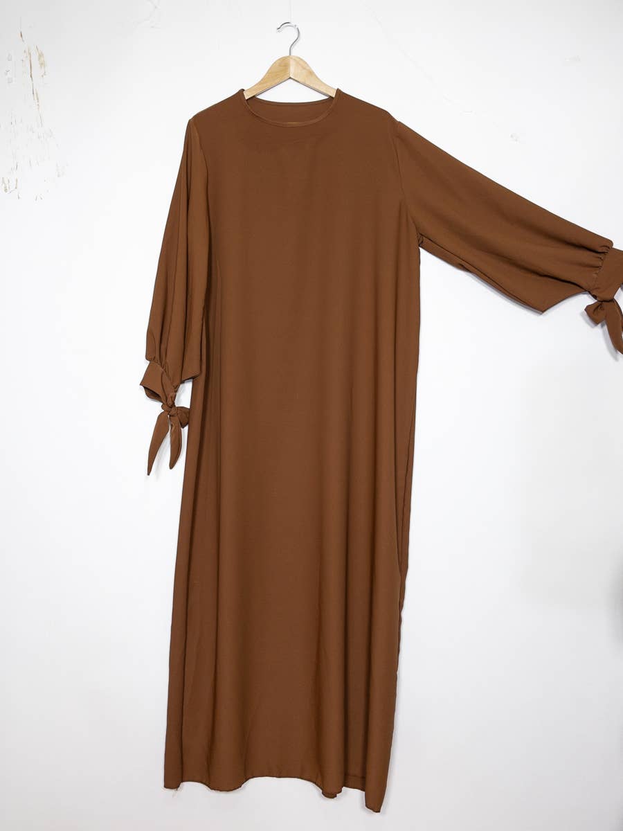 Abaya Bruin Medina abaya