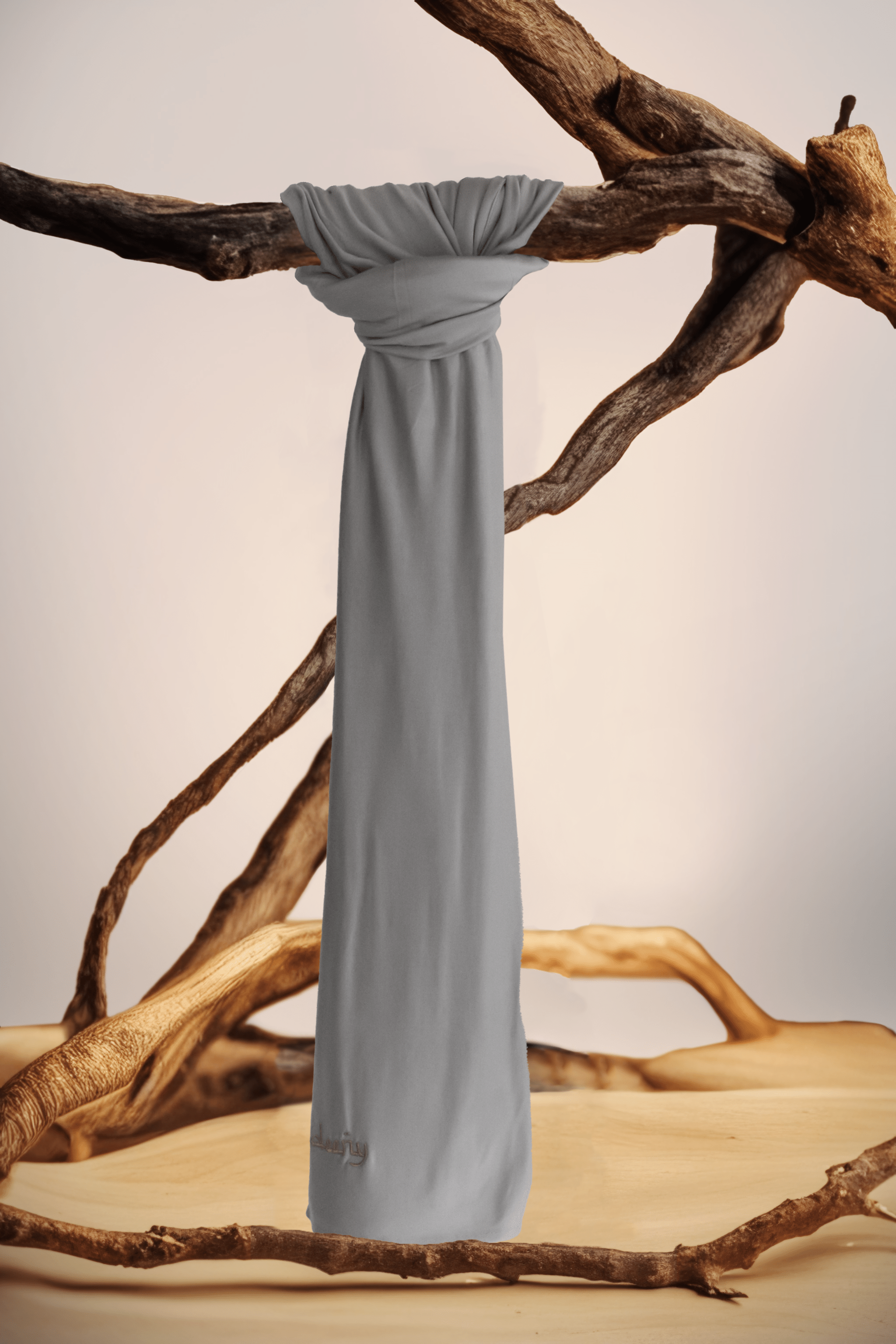 Zilver / Gouden Borduursel Deeny Viscose Jersey