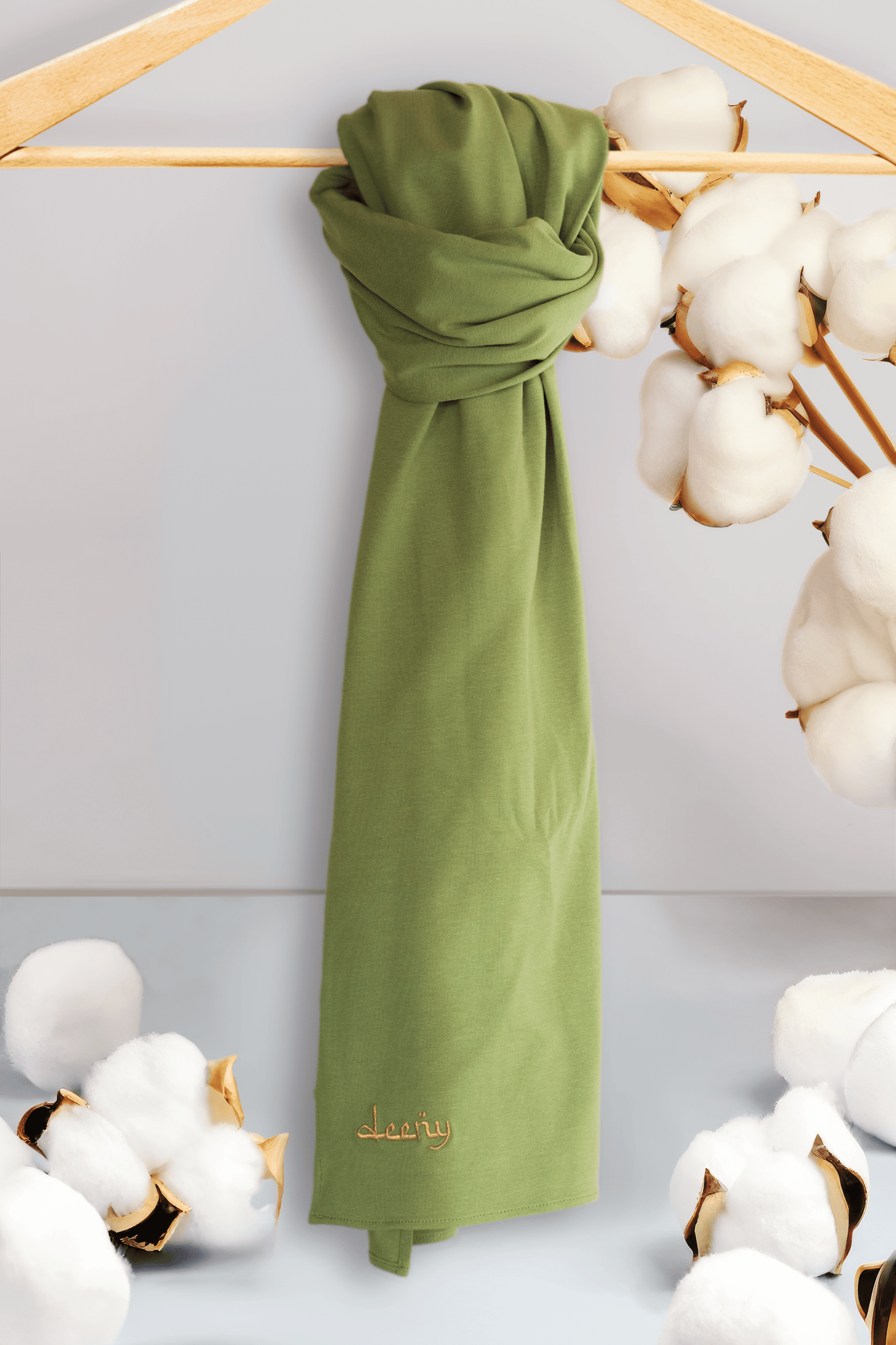 Appel Groen Deeny Katoen Jersey