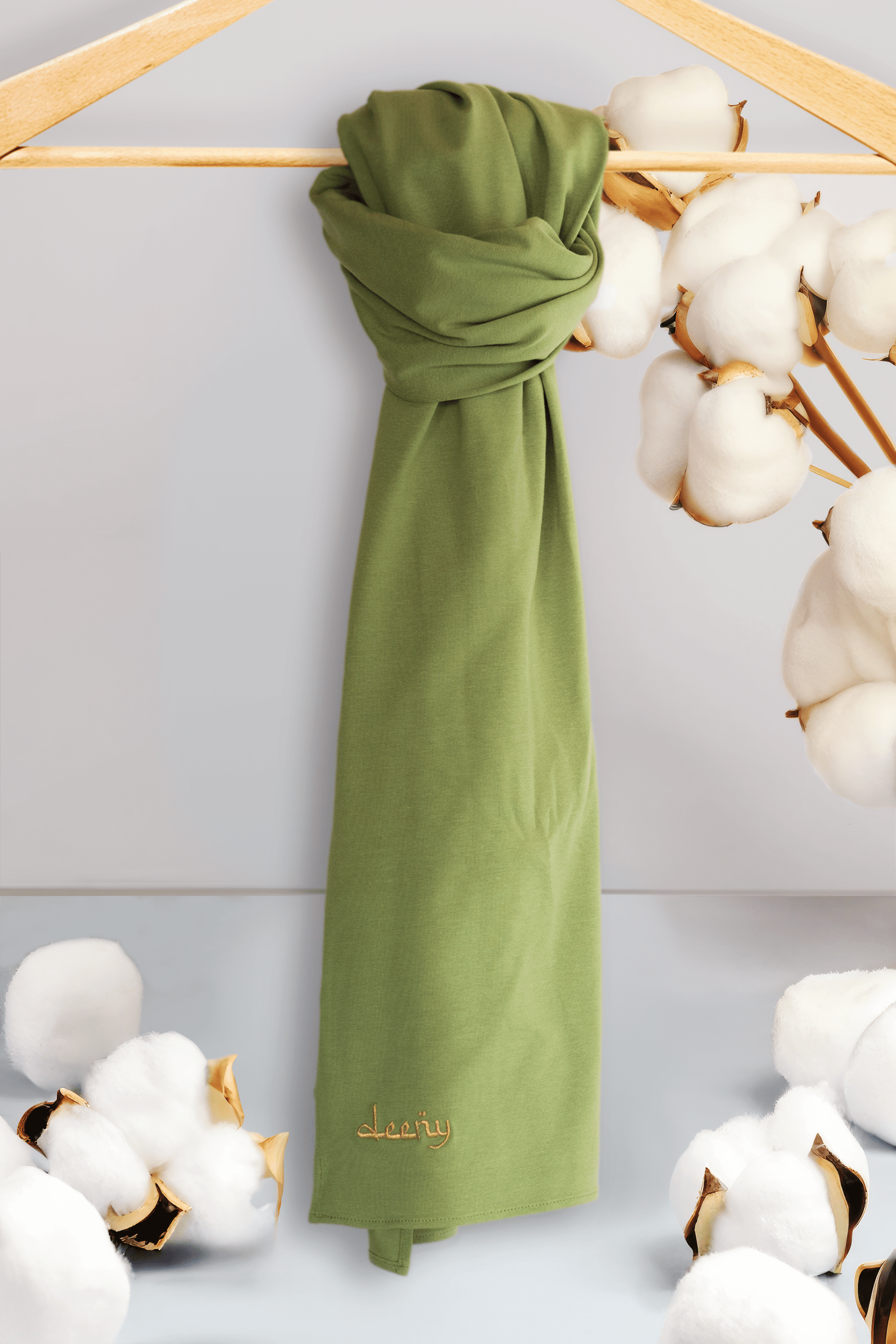 Appel Groen Deeny Katoen Jersey