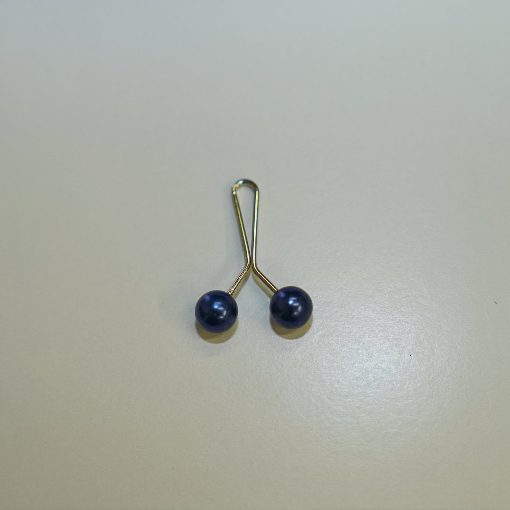 Blauw Hijab clip parel