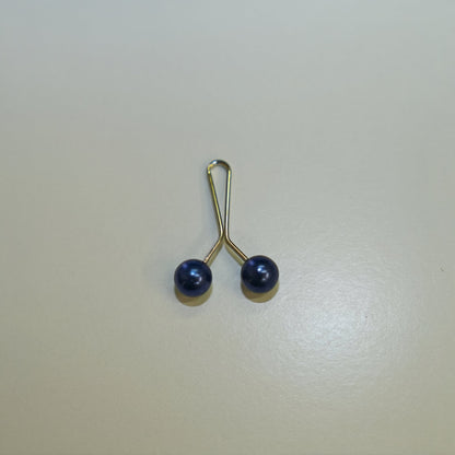 Blauw Hijab clip parel