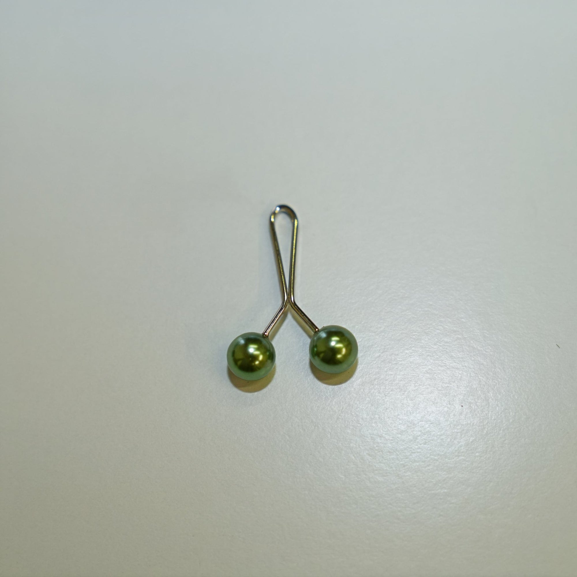 Groen Hijab clip parel