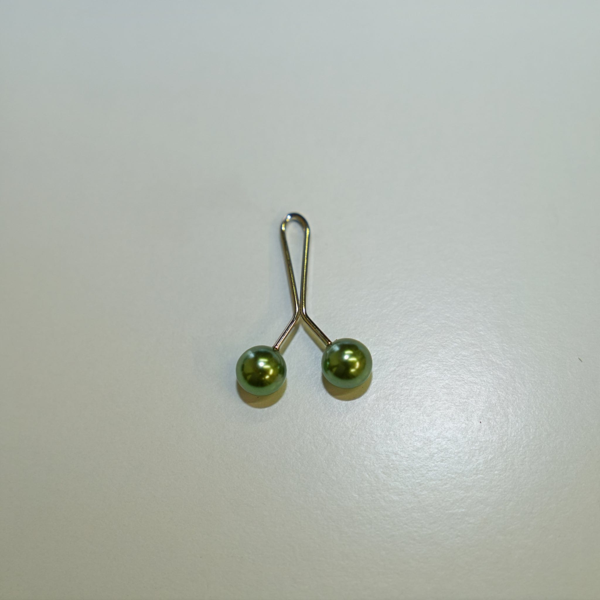 Groen Hijab clip parel